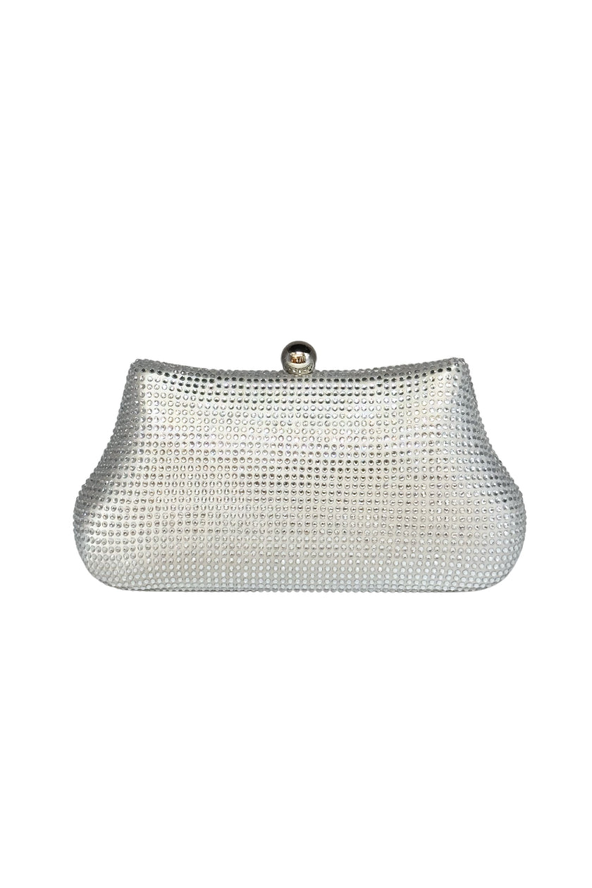 Silver Crystal Clutch – Elegant Evening Bag
