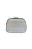 Silver Crystal Box Clutch – Sparkly Evening Handbag