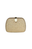 Gold Sparkle Clutch – Crystal Clasp Evening Bag