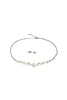 Pearl & Crystal Jewelry Set – Elegant Necklace and Earrings