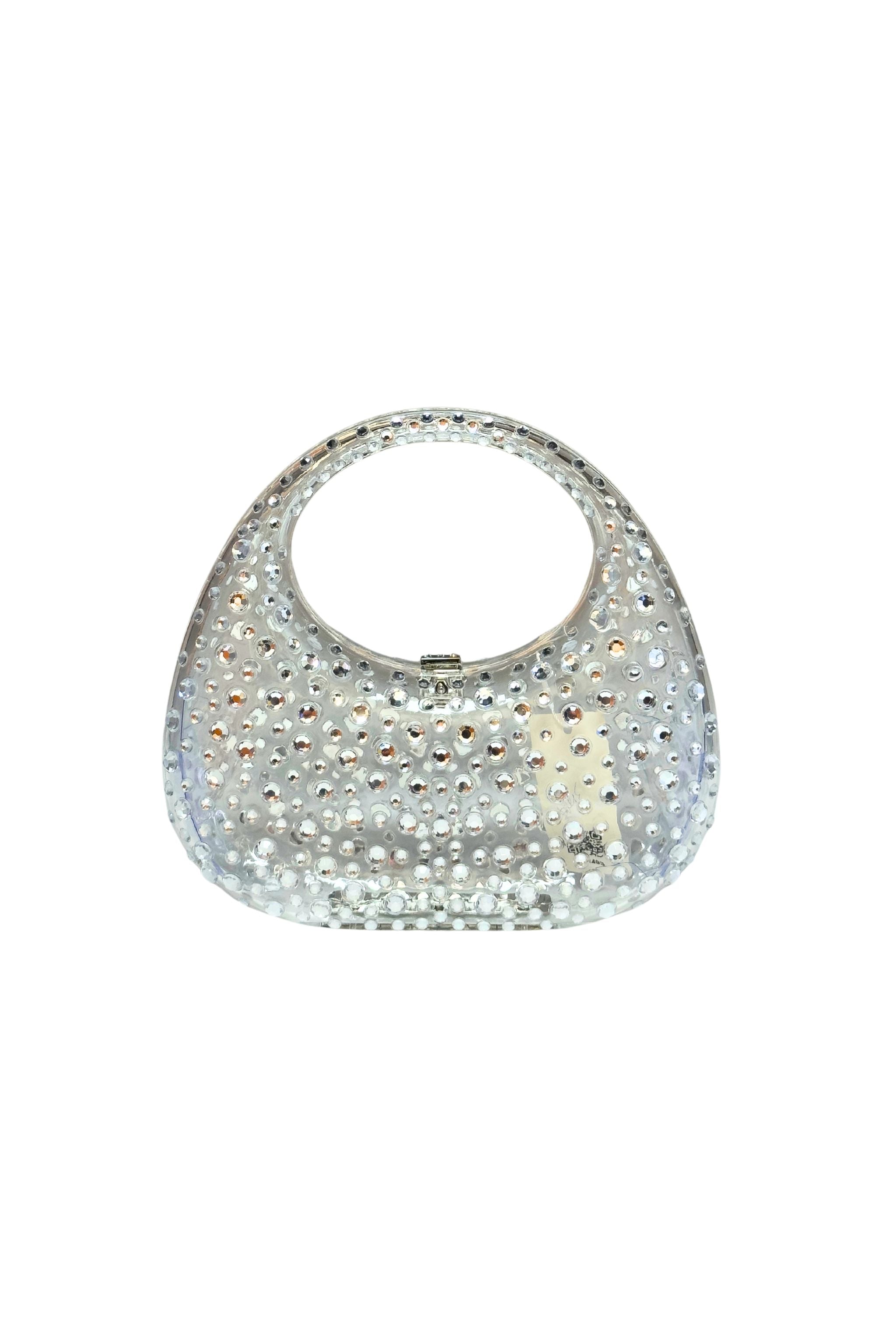 Transparent Bridal Crystal Handbag