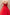 Red strapless gown with beaded top and tulle skirt.