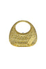Transparent Gold Bridal Crystal Handbag