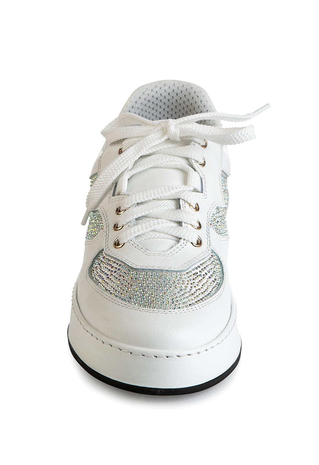 White Leather and Suede sneakers